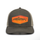 Dogfish Leather Tarpon Patch Premium Trucker Hat - Dogfish Tackle & Marine