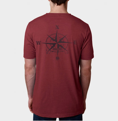 Dogfish Short Sleeve T-Shirt Compass Logo - Dogfish Tackle & Marine