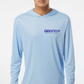 Dogfish Long Sleeve Hooded Micro Bottom Finder Hogfish Logo - Dogfish Tackle & Marine