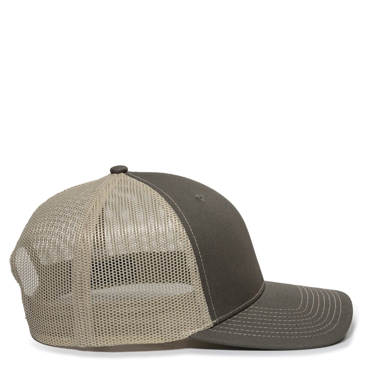 Dogfish Leather Tarpon Patch Premium Trucker Hat - Dogfish Tackle & Marine