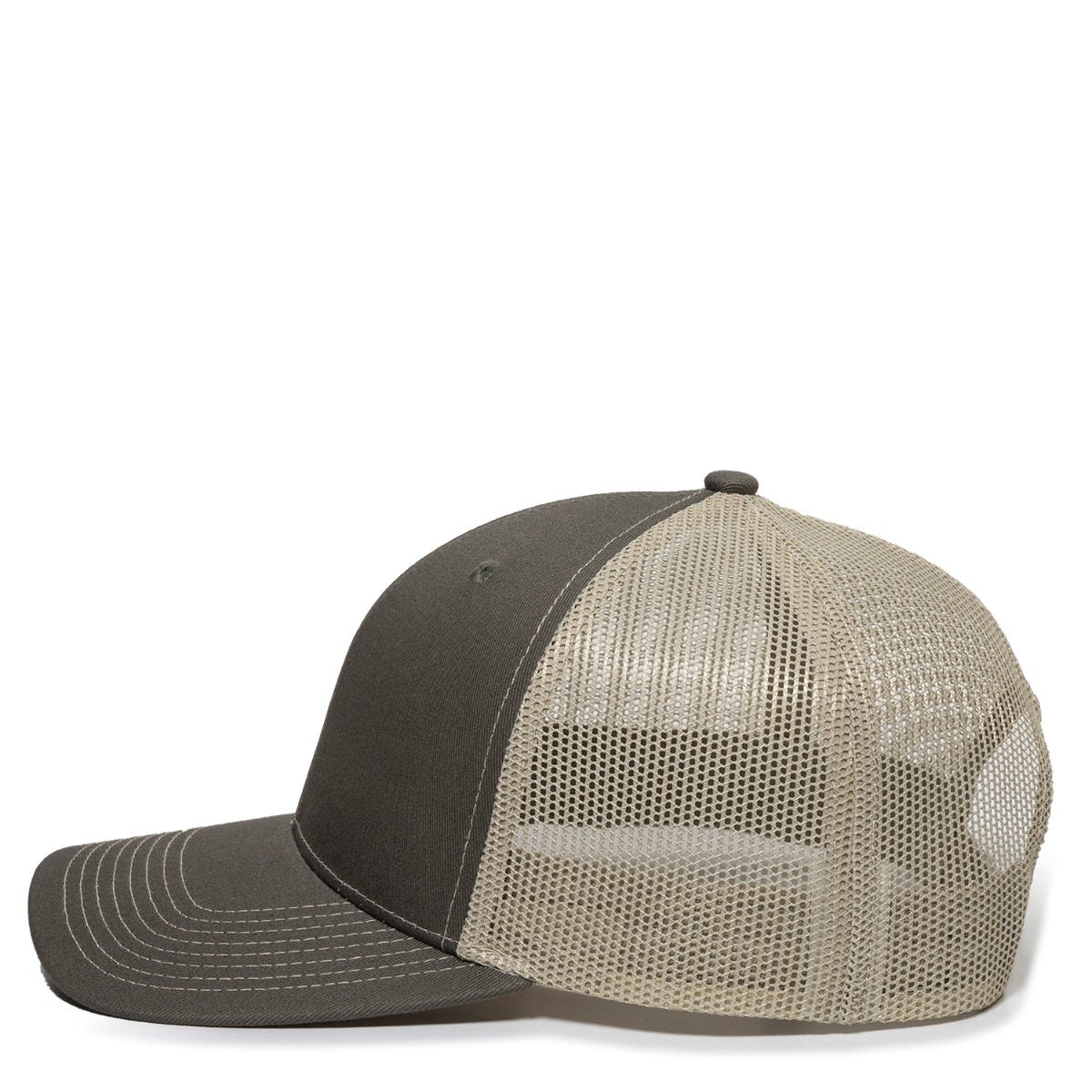 Dogfish Leather Tarpon Patch Premium Trucker Hat - Dogfish Tackle & Marine